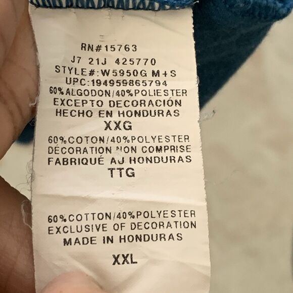 Champion Women's Boxy T-Shirt Logo Athleticwear Teal Blue Soft Cotton Plus XXL - Picture 8 of 13